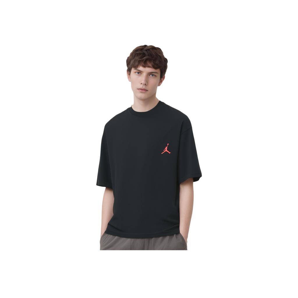 Jordan The One Sports Jersey de Cuello Redondo Casual de Manga Corta para Hombre Tops Negro IV2629-010