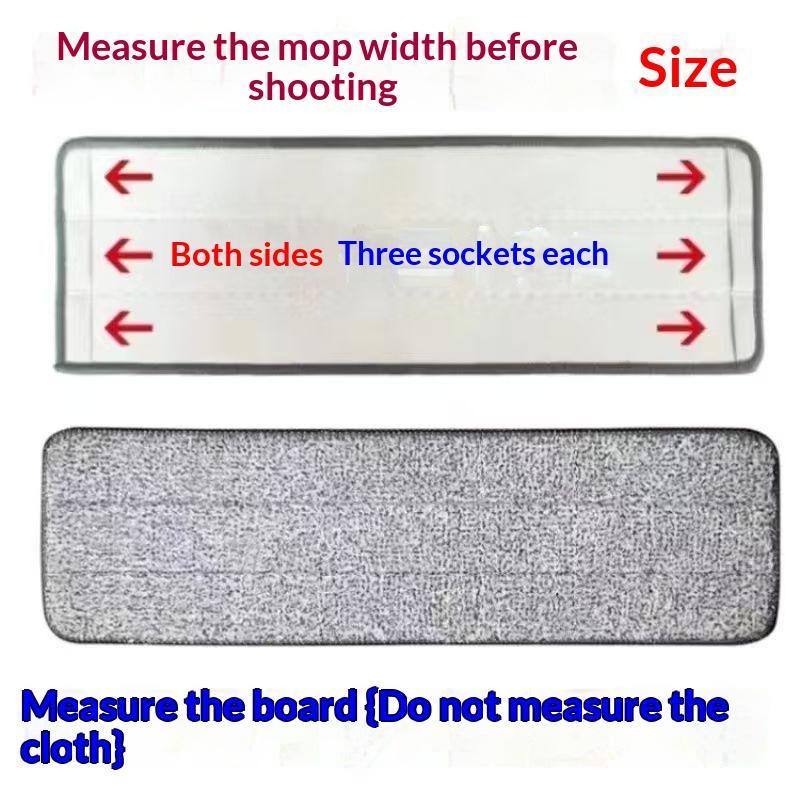 3Pcs Flat Mop Replacement Pads Reusable Thickened Microfiber Absorbent Mop Refill Pads For Spray Mop Dust Mop Cleaning Supplies
