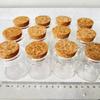 6/12/24 PCS 50ml Cork Glass Bottles 33×47×50mm Small Candle Glass Jars Spice Storage  DIY Crafts Seed Bottles Decorative Vials