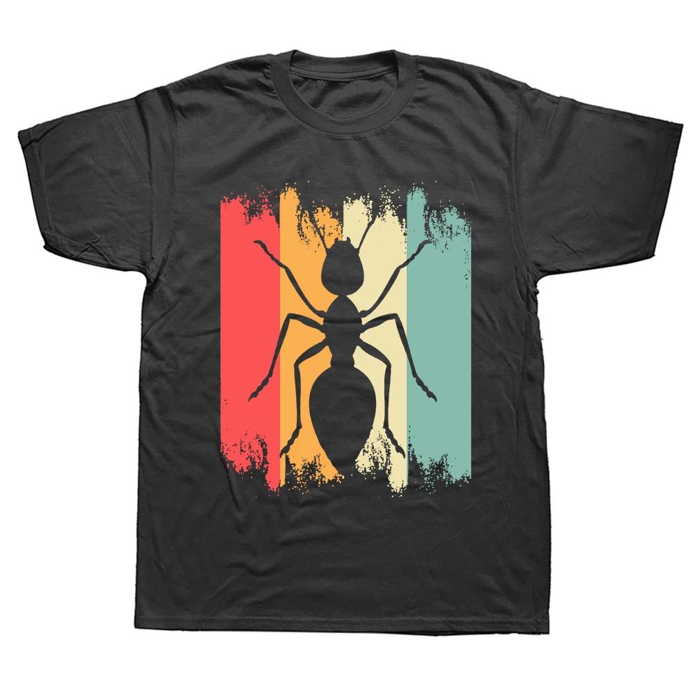 Funny Types of Ants Science Bug T Shirts Summer Cotton Streetwear Short Sleeve Ant Keeper Farm Gifts T-shirt Mens Clothing