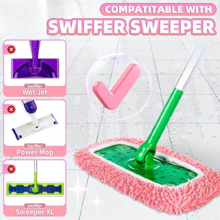 Replacement Cleaning Sheets 4 Pieces Machine Washable Microfiber For Tile Concrete Wood Grounds Washable