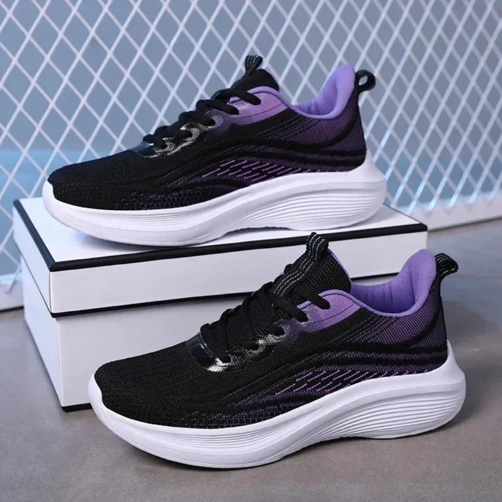 Codzienne Bieganie Letnia Moda Antypoślizgowe Wędrówki Siatka Oddychalność Buty Sportowe Tenis Kobieta Trend Sneakersy Damskie Para