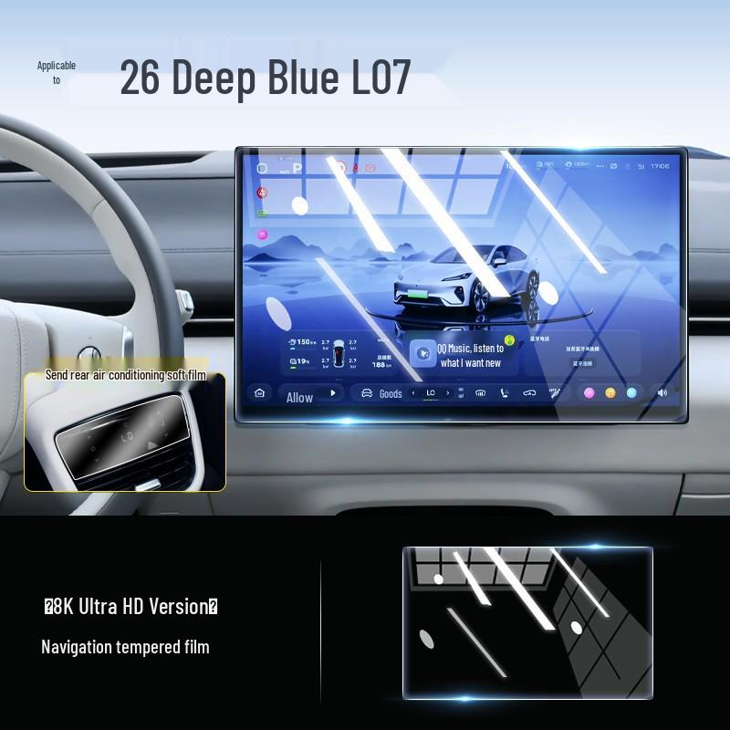 Changan Deepal L07 Tempered Glass Screen Protector for 26 Models - Car Navigation Film & Interior Accessory