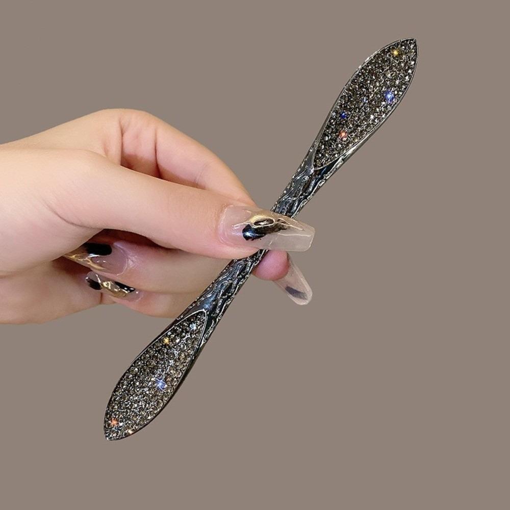 

Shiny Hair Sticks Retro Barrettes Luxury Rhinestone Hairpins Hair Accessories чёрный