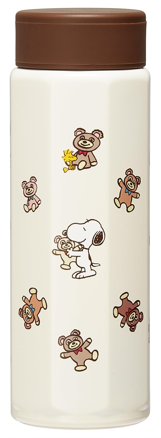 

Skater Octagonal Stainless Steel Snoopy and Bear Mug, 500ml, Insulated, Design, STO5-A