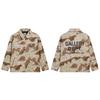 Gallery Letter LOGO Print Camouflage Coach Jacket Zip Jacket Men and Women