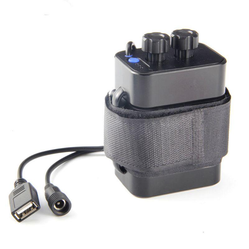 1 Pc 6x18650 12V Rechargeable Battery Pack for Case Waterproof Housing Cover Battery Storage Box with 5.5x2.1mm Adapter