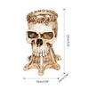 Alloy Skull-shape Resin Storage Jar Household Storage Porch Key Storage Cup