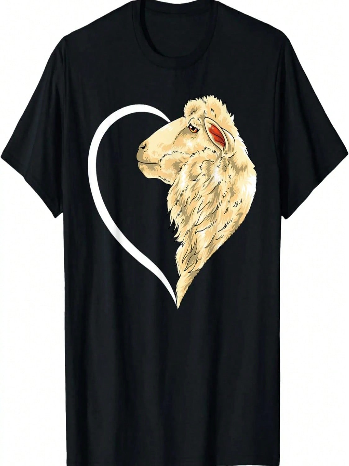 Sheep Shirts For Wounisex Girls Kids Heart Cute Sheep T-Shirt S разноцветный