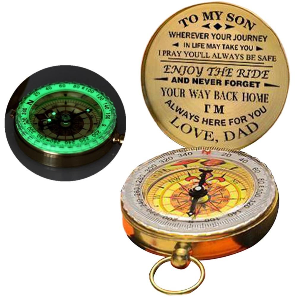 Glow In The Dark Navigation Tool Luminous Design Hiking Compass Enjoy The Ride Design