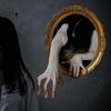 Spooky Mirror Hand Wall Sticker, Removable Self-Adhesive Pvc Wall Sticker, Suitable For Home, Office, Halloween.