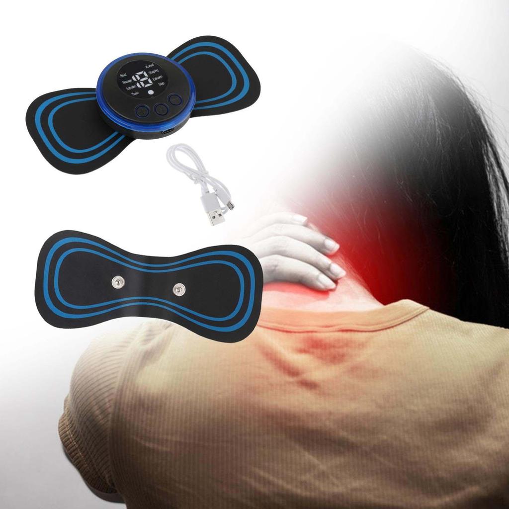 Massage Patch 8 Modes 19 Levels Gifts Mini Device for Neck Foot Back