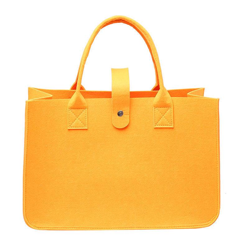 Trendy Customizable Felt Tote Bag - Simple & Convenient for Shopping, Storage, Gift, or Decoration.