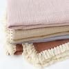 Solid Color Gauze, Wrapping Towels, Cotton, Tassel Blankets, Baby Blankets, Lace Baby Bath Towels, Swaddling Hugs