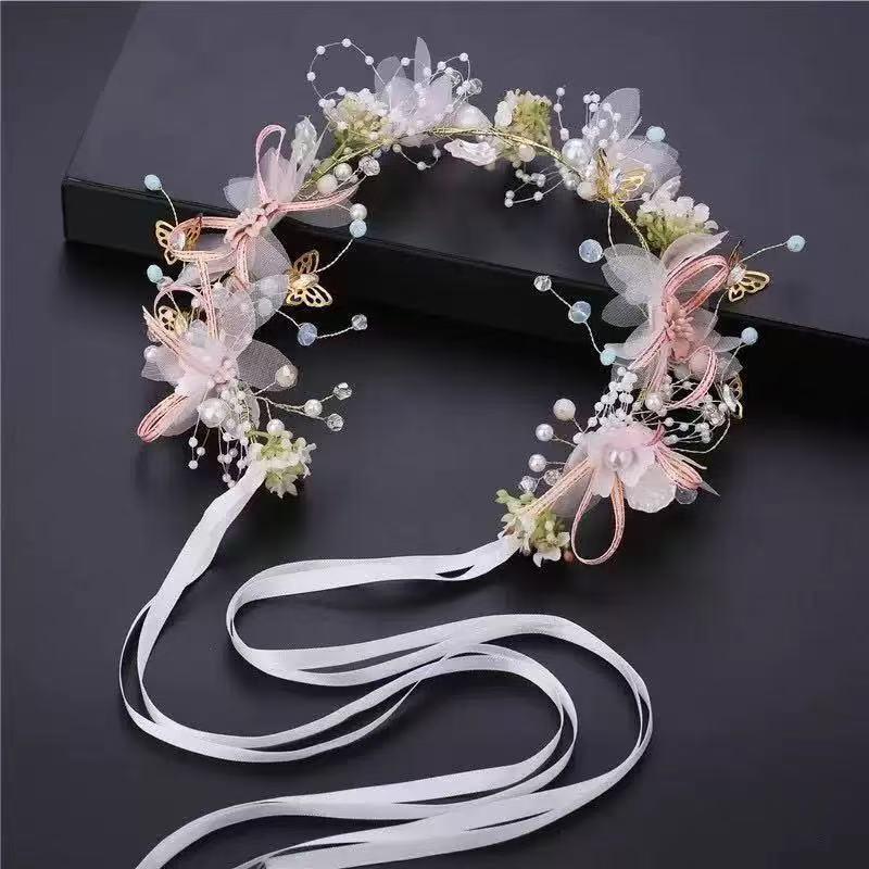 European & American Elegant Forest Style Floral Headband for Brides