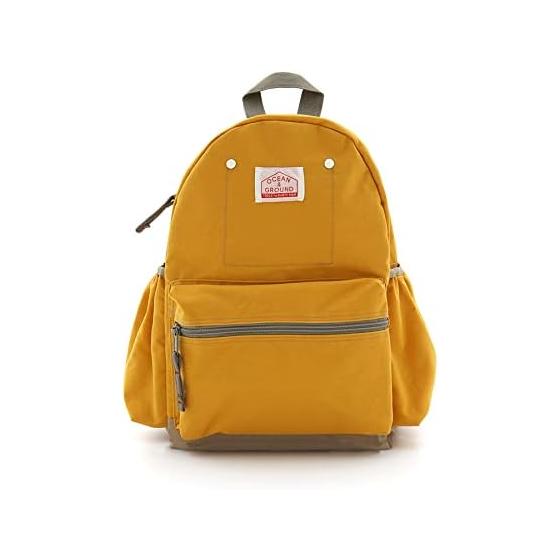 [OCEAN&GROUND] Ocean and Ground DAYPACK GOODAY Nylon Backpack Kids Baby Boys Girls 1215101 (XS, Mustard (MS))