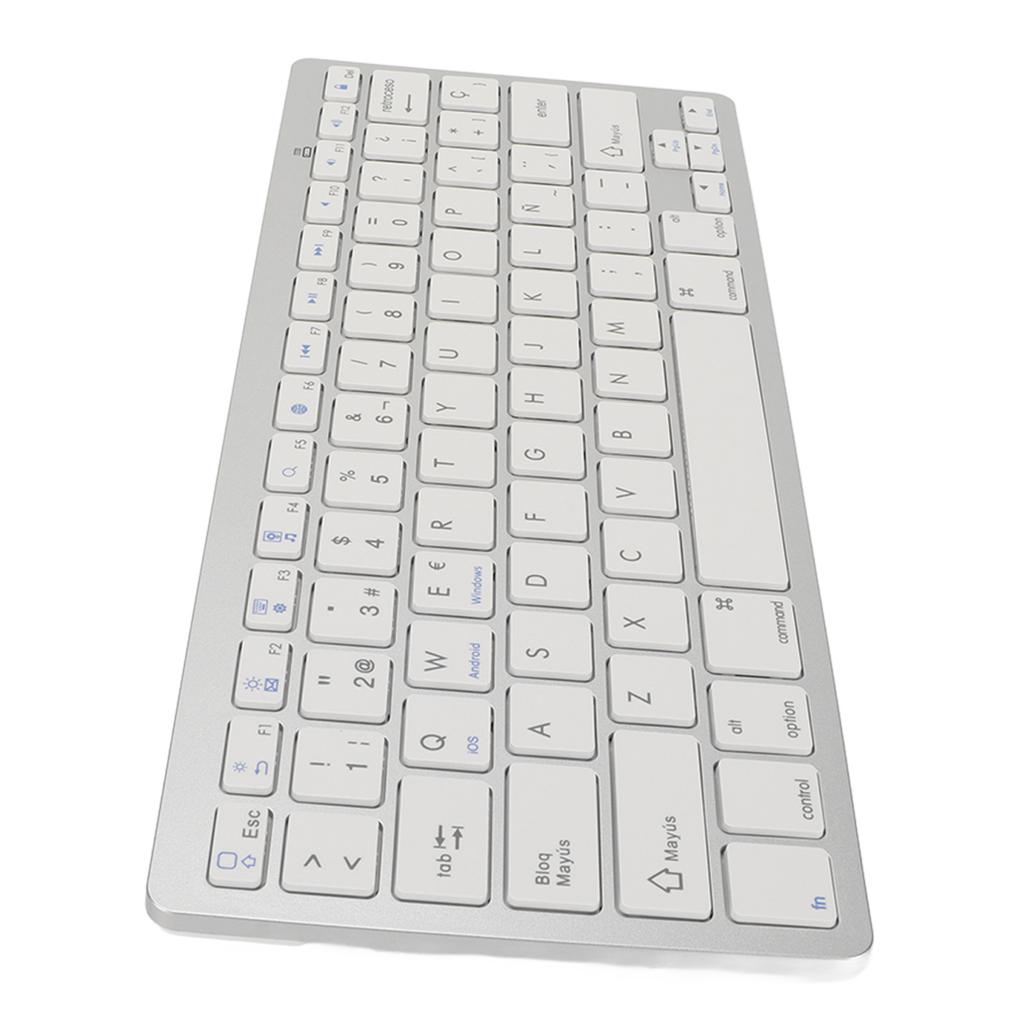 Mini Wireless Keyboard Spanish Language Ultra Slim Scissor Mechanism Portable Keyboard for Phone