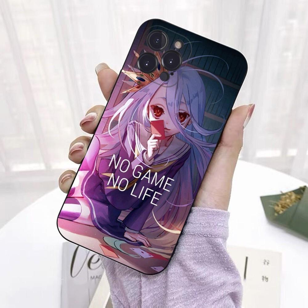 Game NO life Anime Telefon Kılıfı iPhone 6 7 8 Plus 11 12 13 14 Pro SE 2020 MAX Mini X XS XR Arka Funda Kapağı
