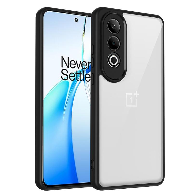 OnePlus Nord 4 CPH2663 Case Plating Silicone Bumper Shockproof Clear Back Cover Hard Phone Case for OnePlus Nord 4 Nord4 CPH2663
