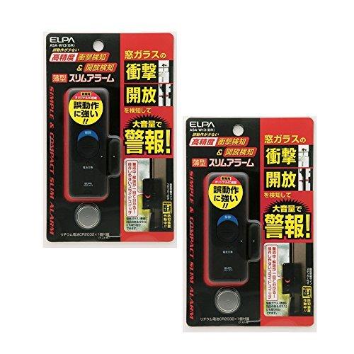 

ELPA Тонкая оконная сигнализация, Набор из 2 шт., Обнаружение удара и открытия, Коричневый, ASA-W13(BR)