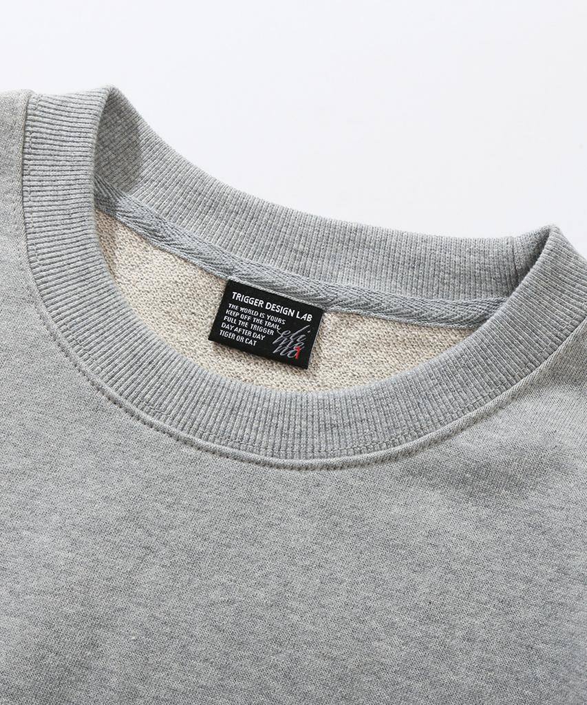 ELIMENO El Seoul Club Oversized Sweatshirt Gray (Black)