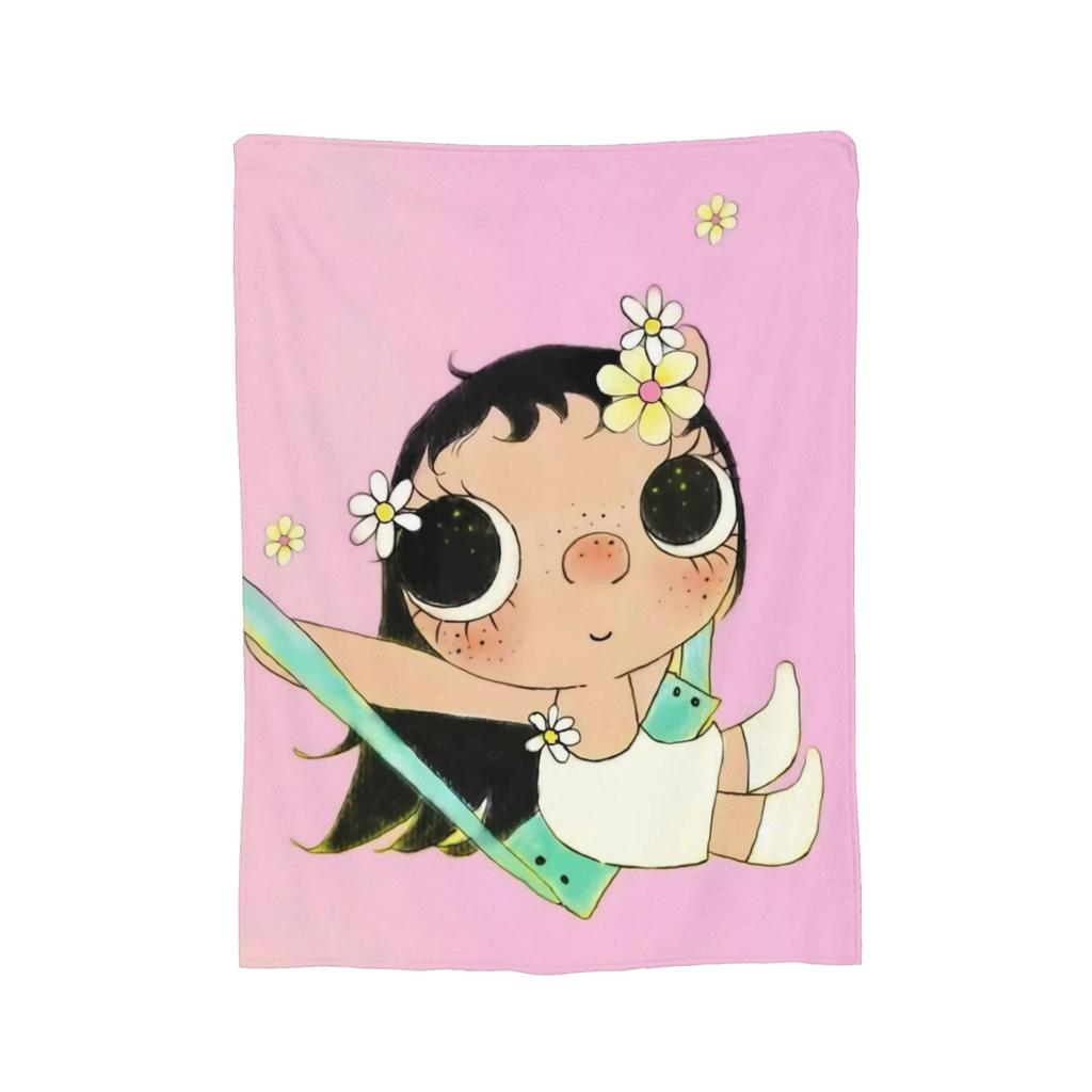 Yuy Manga Girl Пушистое одеяло Сяоюй Потрясающие пледы для дома El Sofa 150*125См Кусок ковра,
