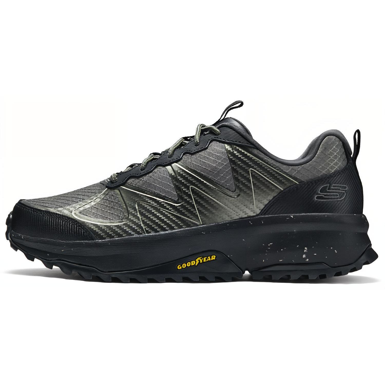Skechers Comfortable Versatile Low-Top Outdoor Functional Shoes Men shoes Olive Black 237221C-OLBK 42
