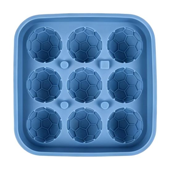Soccer Ball Ice Cube Tray, World Mug Shape Silicone Mold for Freezer & Oven, Easy Release Non-Stick BPA-Free Chocolate Jelly Candy Mold