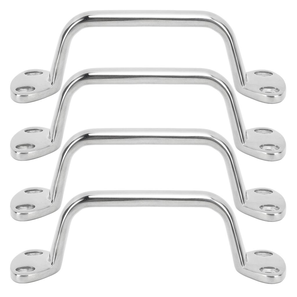 Boat Door Grab Handle 316 Stainless Steel Marine Large Cleat Door Grab Handle Handrail for Yachts Inflatable Yachts