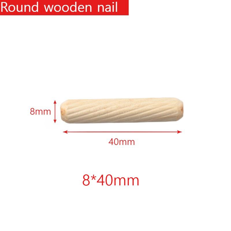 30/50Pieces of Multi Size Round Wooden Nails, Circular Wooden Stoppers for Cabinet Assembly, Hamster Cage DIY and Craft Projects