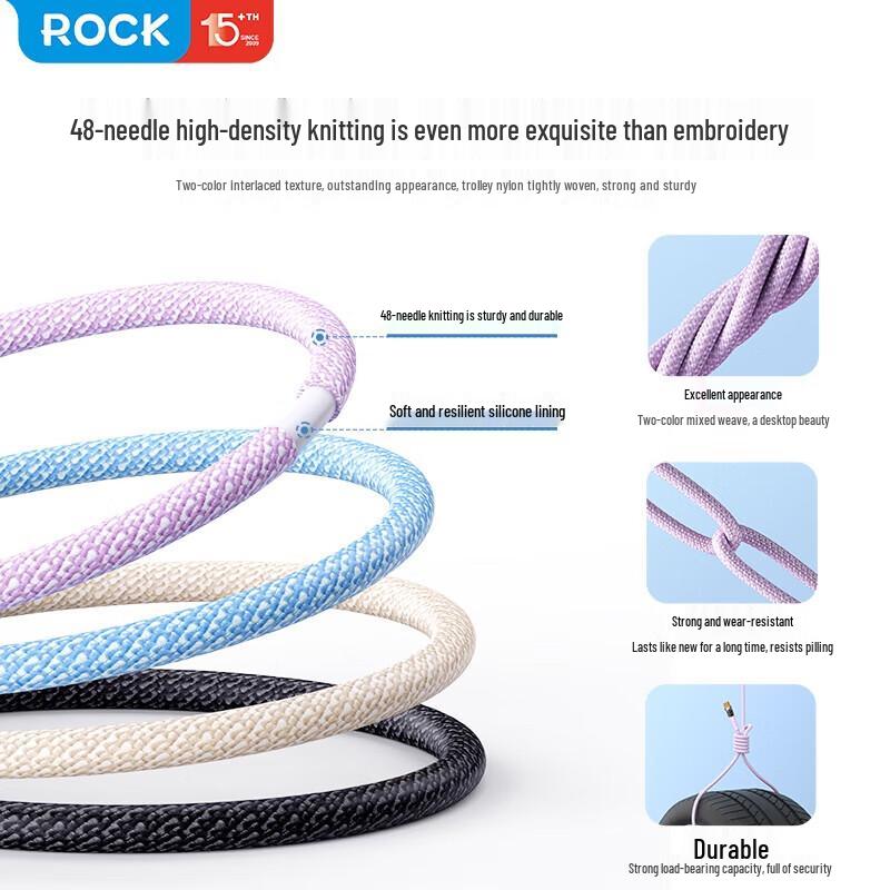 ROCK Z21 100W Type-C to Type-C Transparent Fast Charging Cable