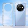 WANLONFENG MF2 Series For Xiaomi Redmi A3 4G Case TPU Acrylic Clear Phone Cover with 2Pcs Tempered Glass Film