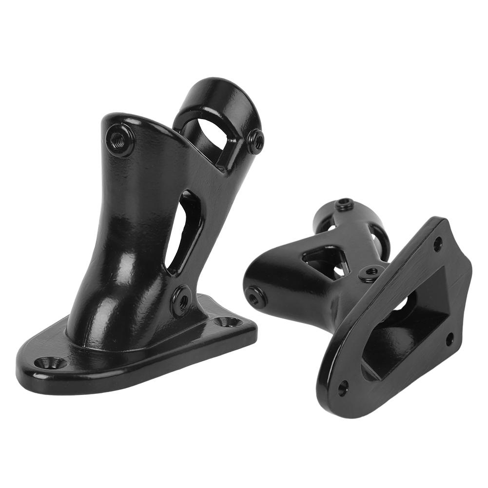 Stainless Steel Outdoor Flagstick Bracket Fixing Support Base Accessory for Flags Black