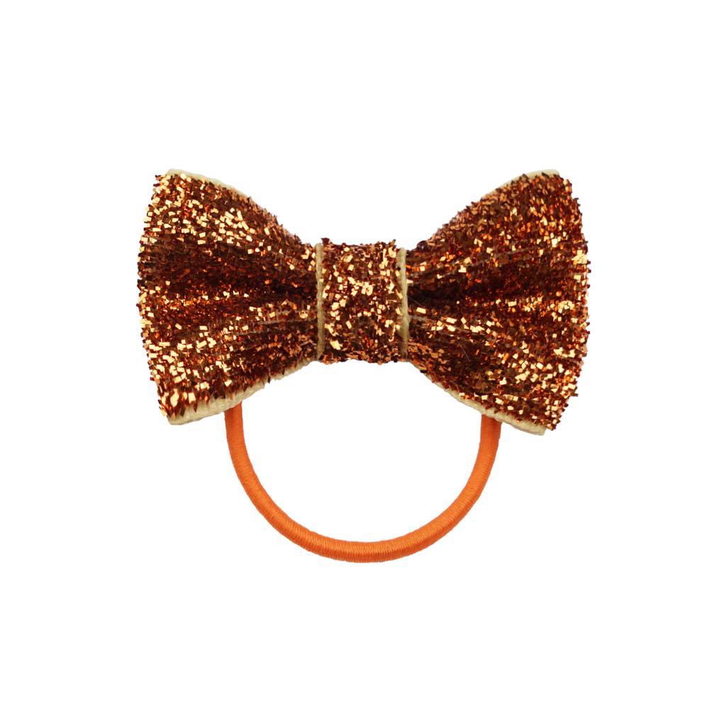 30pcs Baby Girl Hair Ties Glitter Sparkle Hair Bows Rubber Bands Boutique Elastic Hair Rope Ponytail Holder for Kids Toddlers