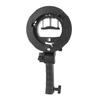 S Type Bracket for Bowens Mount Holder S Type Bracket Holder for Speedlite Flash Snoot Softbox Beauty Dish Reflector