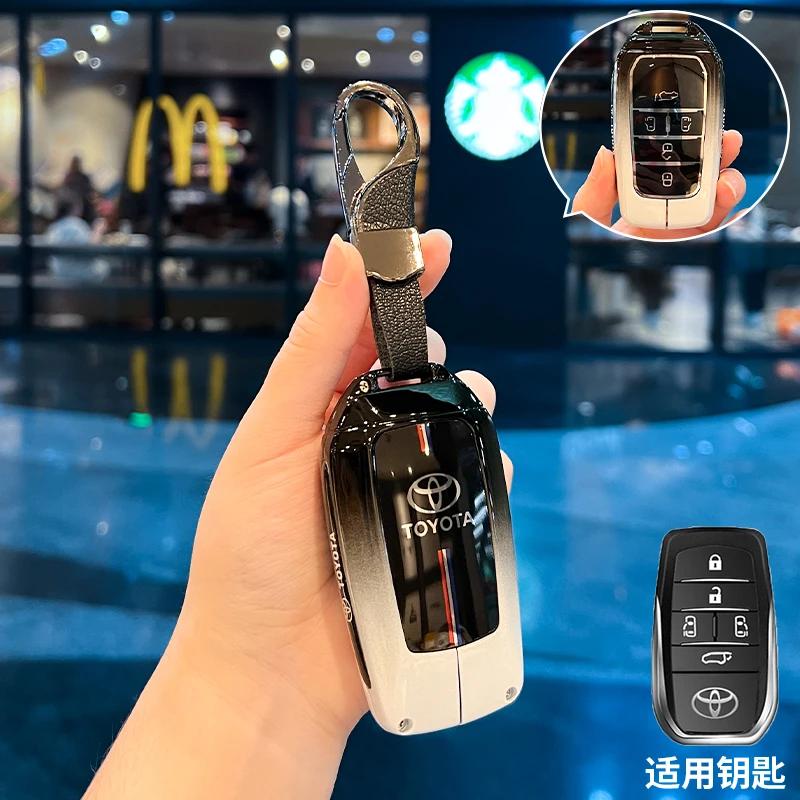 

Retro Zinc Alloy For Toyota Sienna CHR Hilux RAV4 Alphard Highland 5 6 Button Smart Remote Car Key Case Cover Fob Accessories