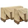 210D Oxford Cloth Firewood Shed Cover with Water Resistant Coating and Ventilation Holes Suitable for Outdoor Use