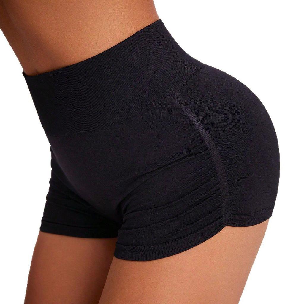 High-Waisted Seamless Butt-Lifting Yoga Shorts for Women - Summer Sports Fitness