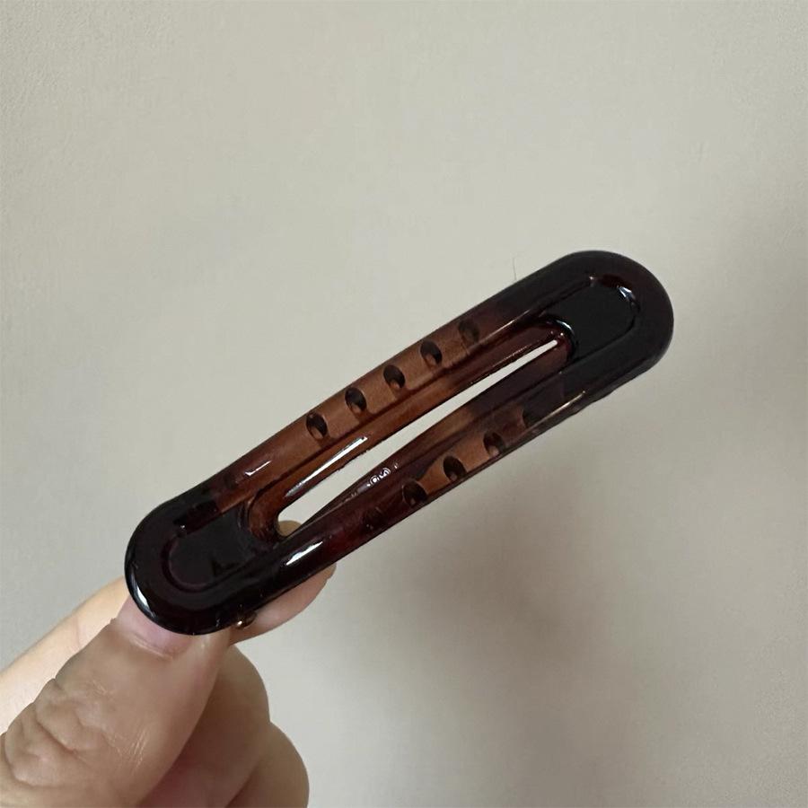 2 Pcs Large Leopard Print Hair Clips  Duckbill Edge Clips Non-Slip Grip for Back Head Styling Women's Fashion Hairpins