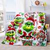 Christmas Gift Comedy Movie How the Grinch Stole Christmas Blanket Home Warming, Four Season Bed Decoration Sofa Cover Flannel Throwing Blanket K11