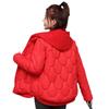 Women's Winter Knitted Hooded Comfortable Warm Clothes Short Causal Thickened Bread Clothing