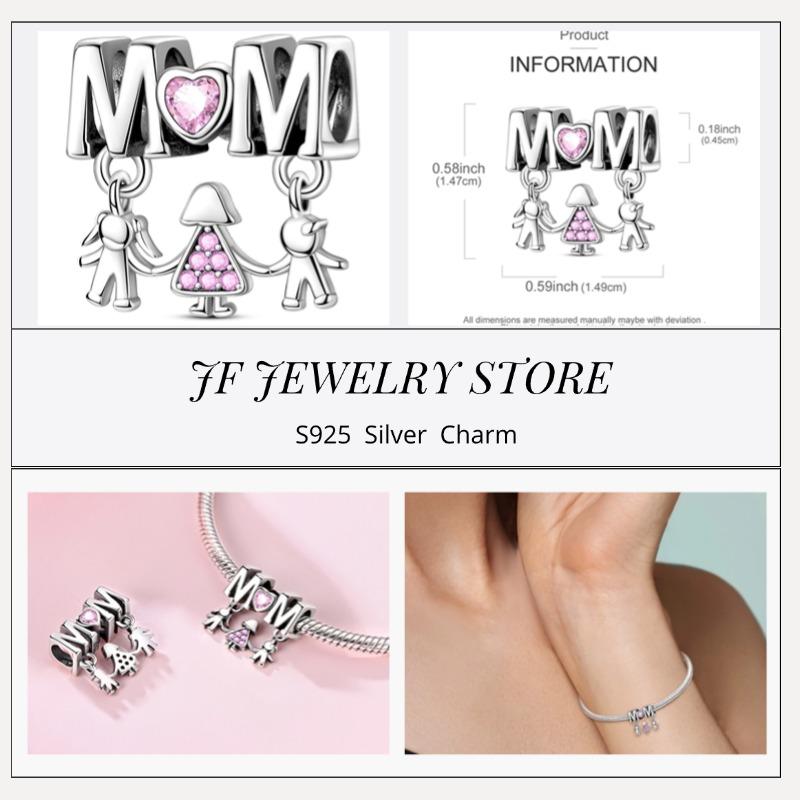 copper Charm Compatible With Bracelets Do It Yourself Jewellery Making Pink Zircon Authentic Red Blue Charm Bead Charms Ideal For Women Wedding Birthd