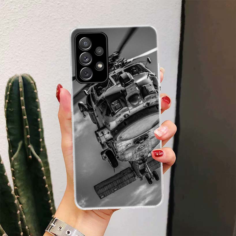 Military Aircraft Warship Fighter For Samsung Galaxy A52S A42 A32 A22 A12 A02S A51 A50S Phone Case A41 A31 A21S A30S A20S A20E A