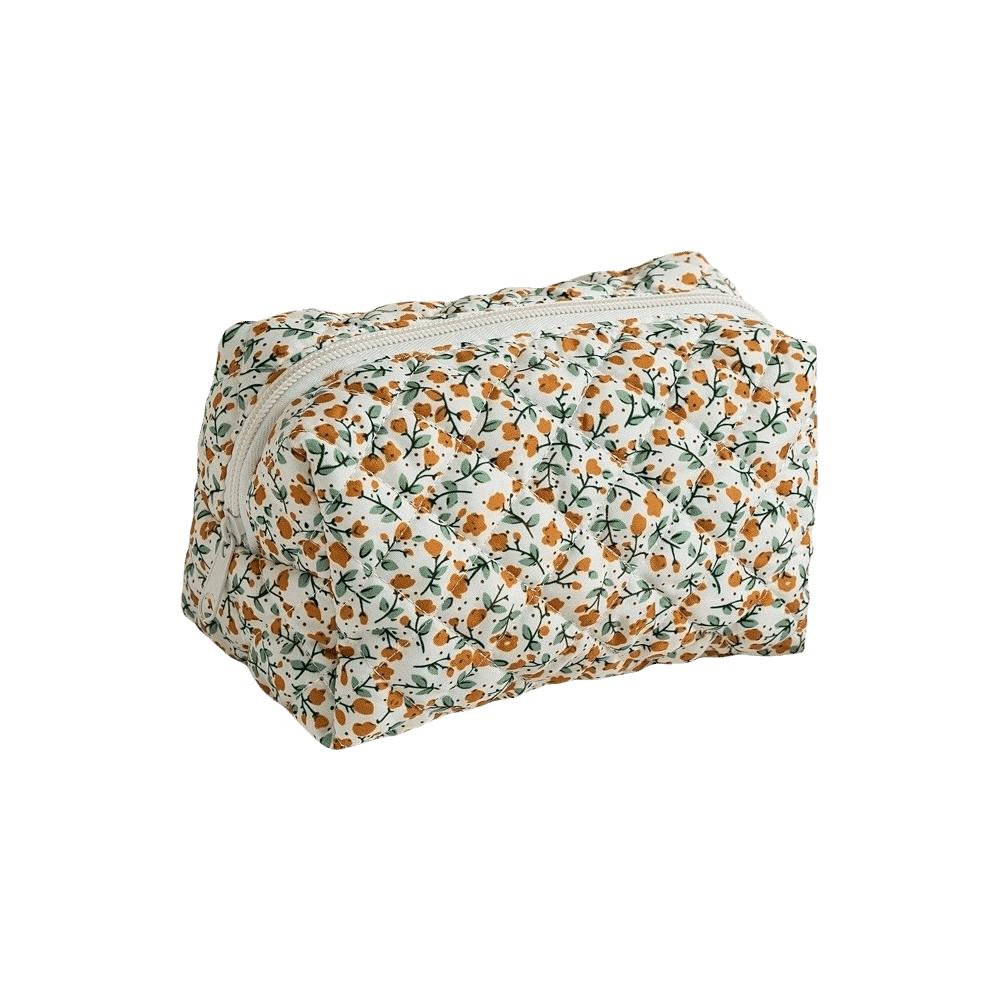 Large Capacity Cosmetic Bag Quilted Makeup Storage Bag Aesthetic Toiletry Bag Travel