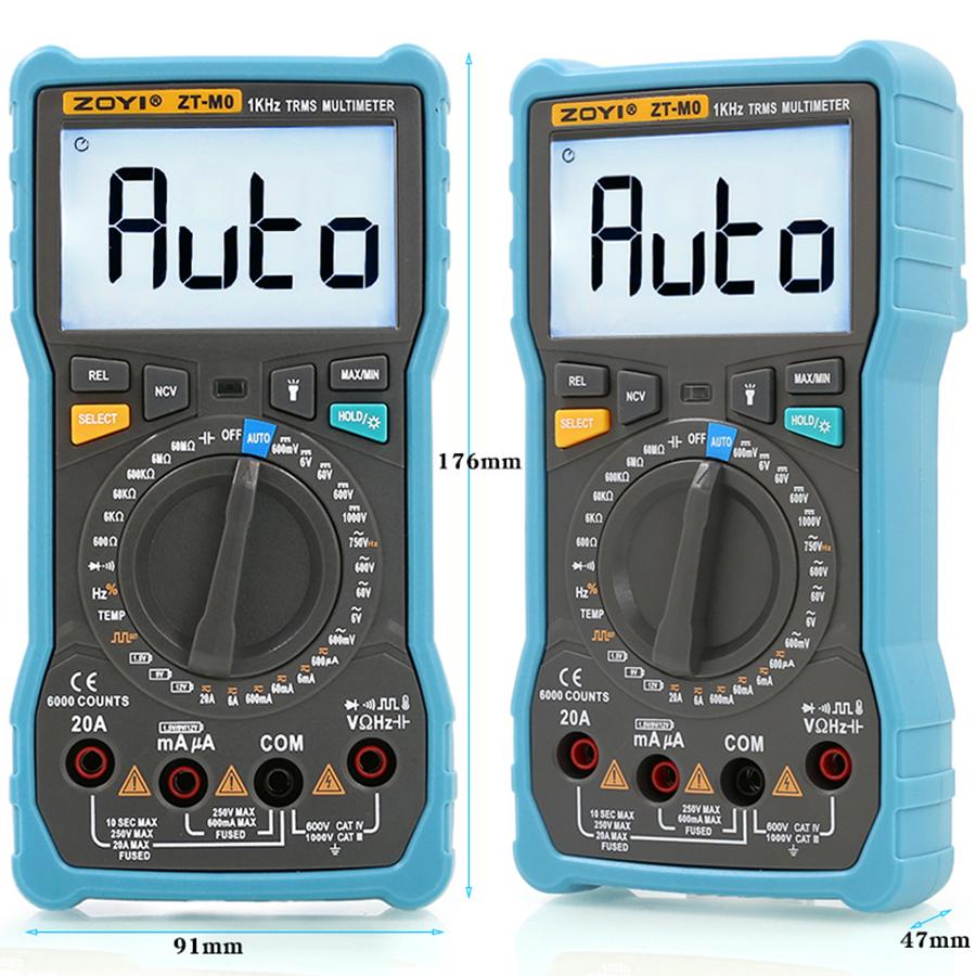 ZOYI ZT-MO Multimetru electrician inteligent automat + manual Multimetru digital de înaltă precizie cu auto-ranging