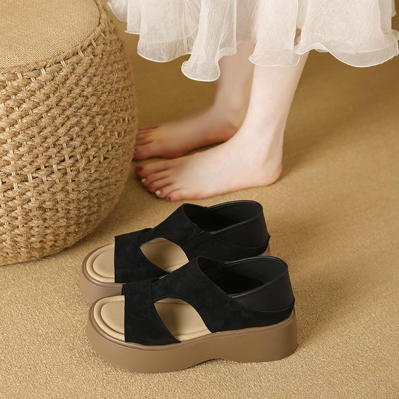 Platform Sandals Women's New Summer Two Wear Great Look Beautiful Not Tired Feet with Skirt Shoes
