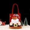 Christmas Gift Bag Linen Cloth New Year Children's Candy Handbag Christmas Eve Apple Storage Bag Xmas Santa Claus Wholesale 2025