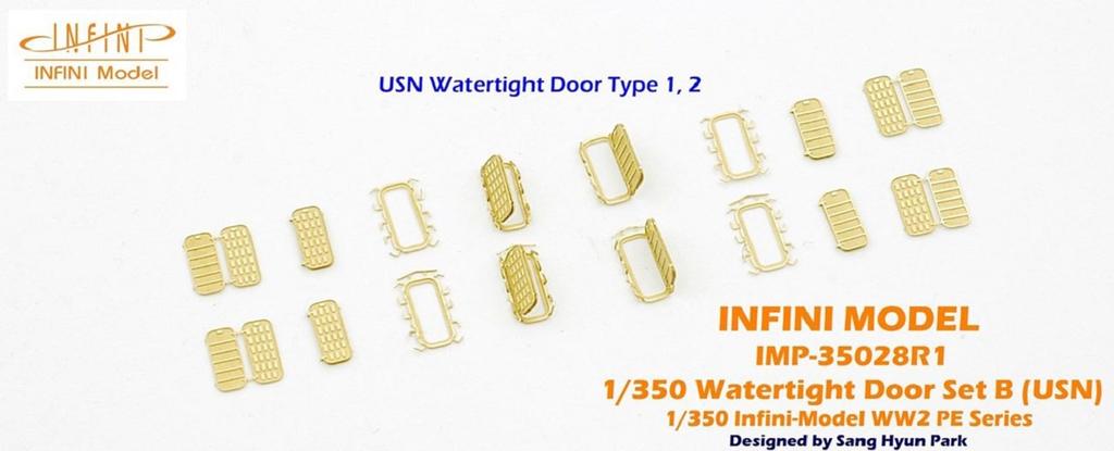 Infini Model IMP Series WWII US Navy Watertight Doors Etching Parts for Ships Plastic Model Parts IMP3528 1/350
