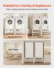 Laundry Pedestal, 355 mm Height, Washer and Dryer Pedestals with Pull-out Tray, 318 kg Weight Load Capacity, Non-Slip Feet, Heavy-duty Steel Washing