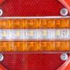 2 Pcs Trailer Van Truck LED Tail Light Flowing Turn Signal Lamp Brake Stop Light